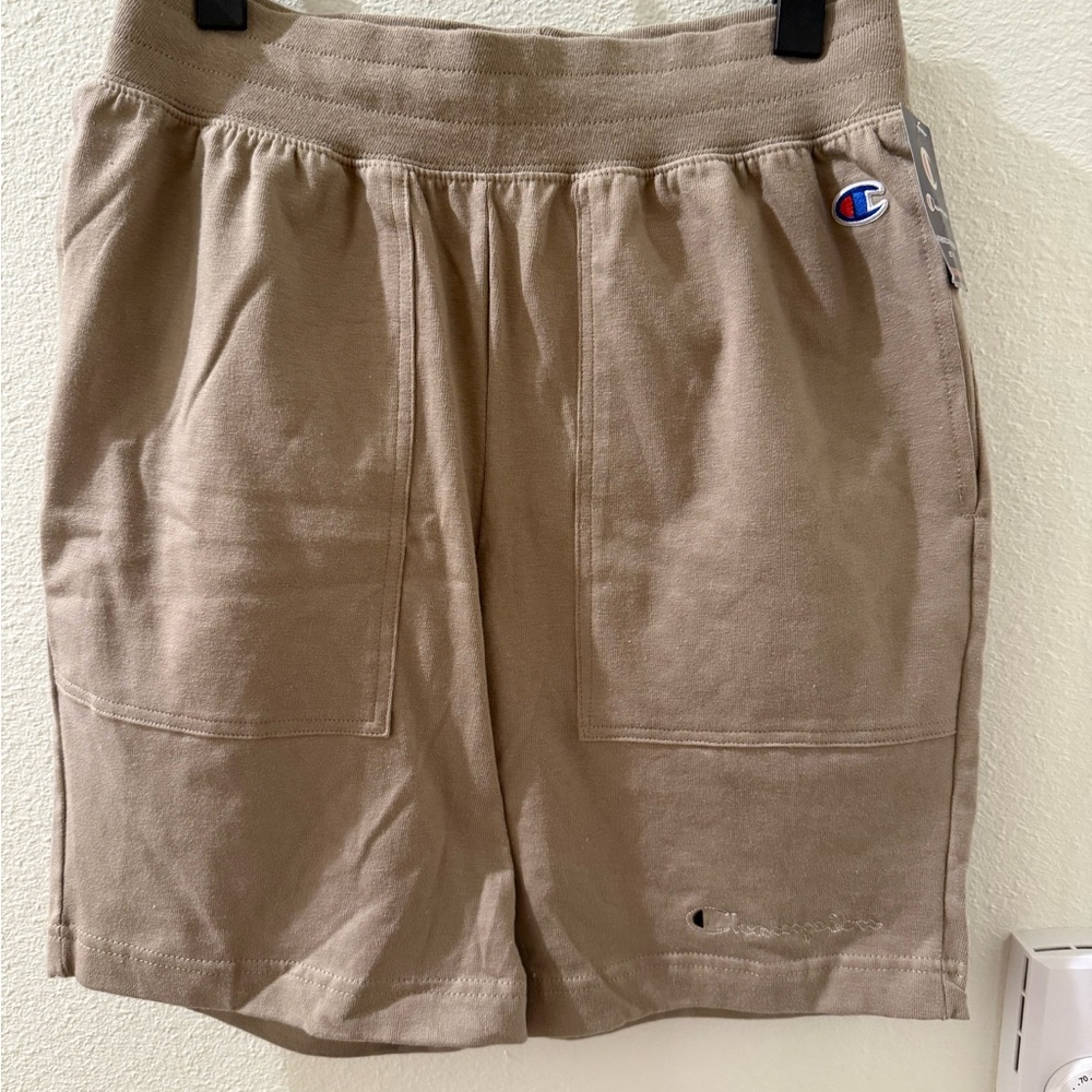 Champion Tan Athletic Shorts Lightweight Relaxed Fit